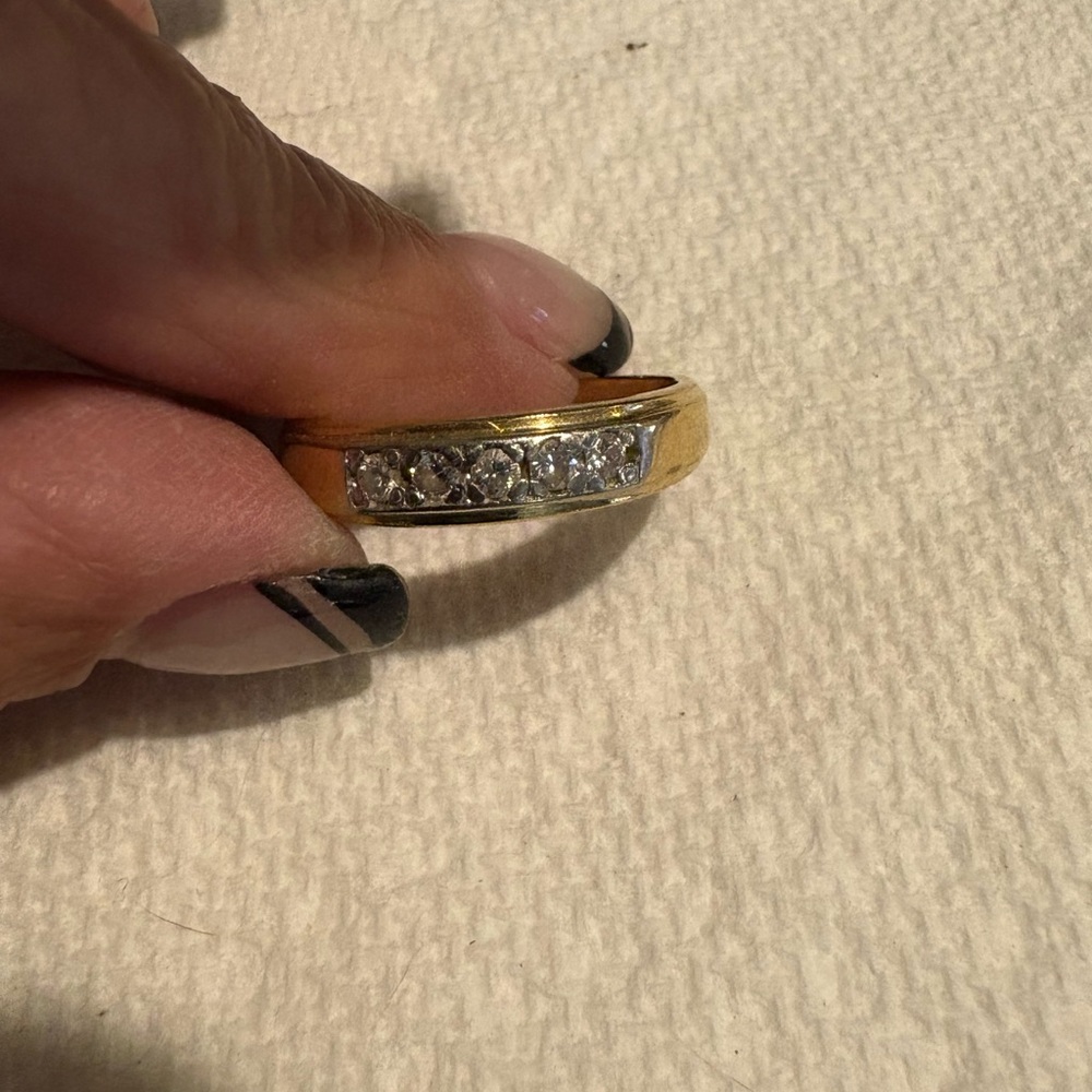 Elegant 14K Gold and Silver Women's Ring